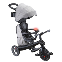 Globber EXPLORER Trike 4in1 DELUXE PLAY -Black/Grey