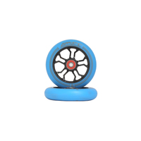 Grit 10R Wheels - 110x24mm Black/Blue PU (Pair)